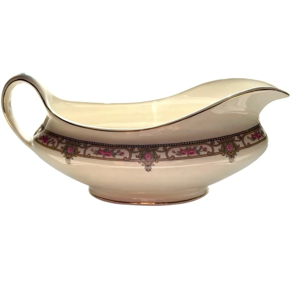W H Grindley & Co, gravy boat, Normandie pattern, antique, excellent condition